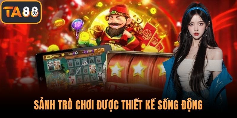 Sảnh trò chơi được thiết kế sống động