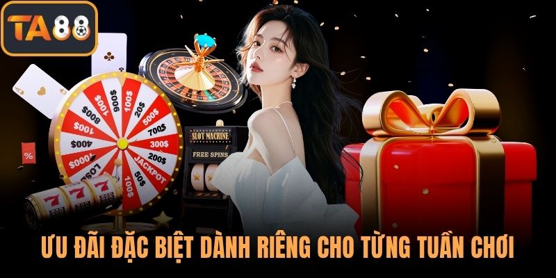 Ưu đãi đặc biệt dành riêng cho từng tuần chơi